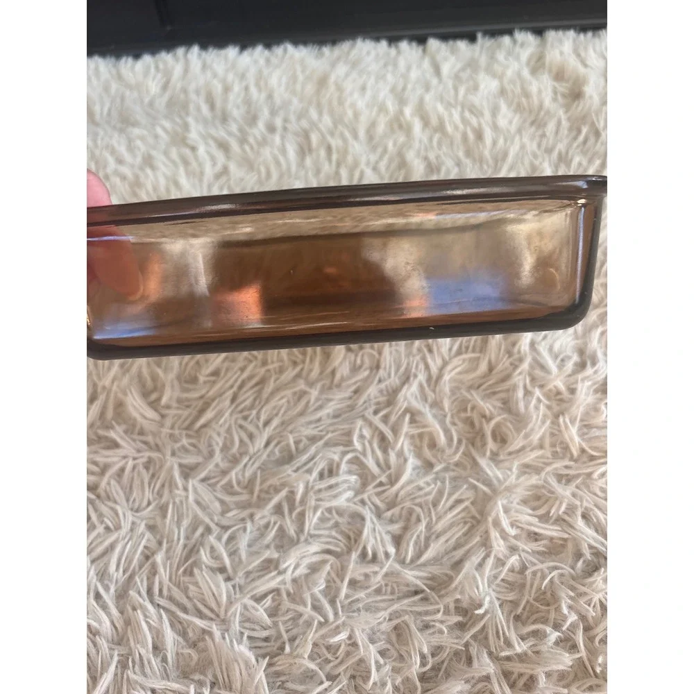 Vintage Pyrex Visions Amber Glass Square Baking Dish‎ 2L Casserole 222 A-1 USA